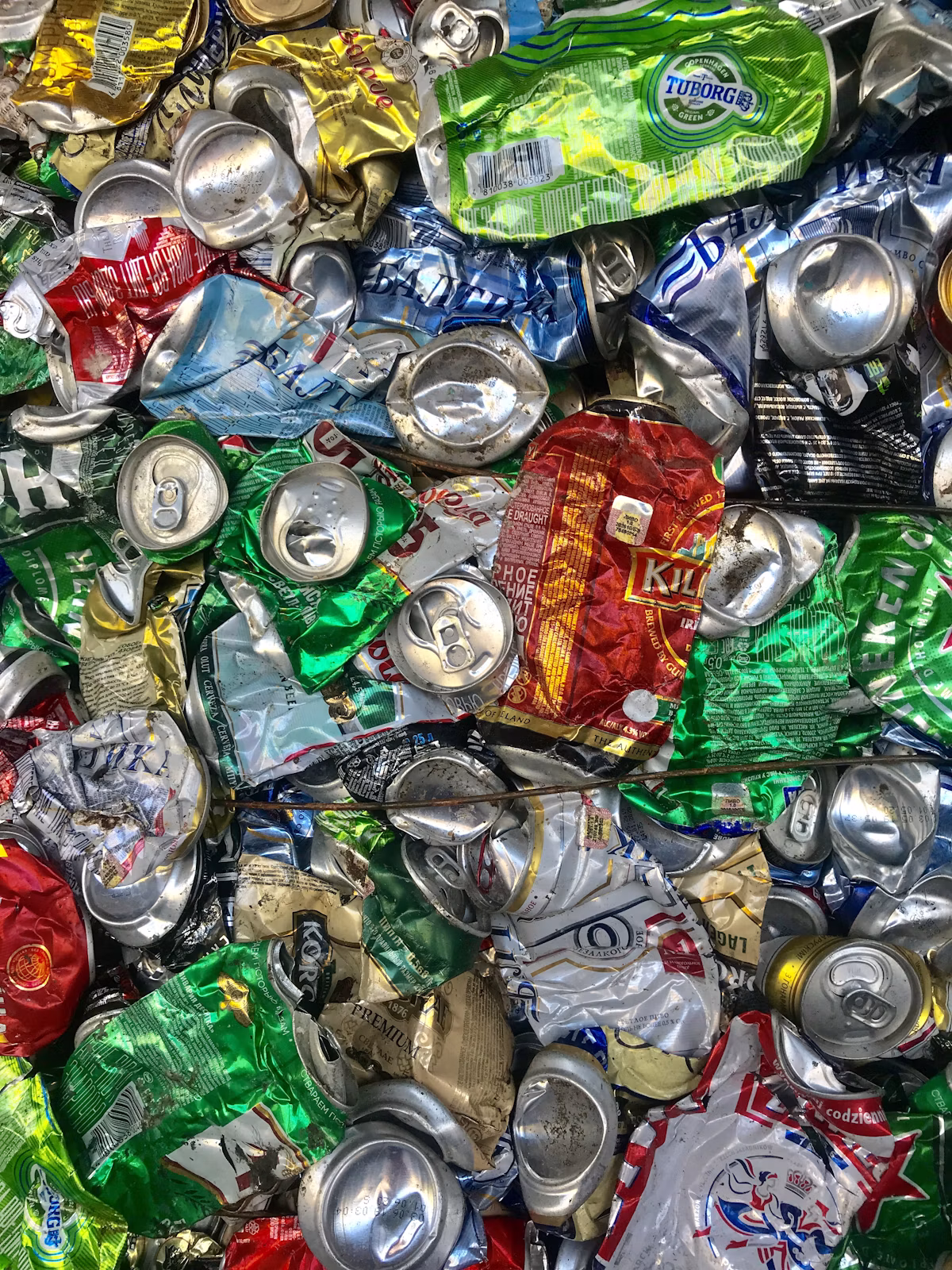 Recyclable materials collected and sorted at Ecocleaner's facility