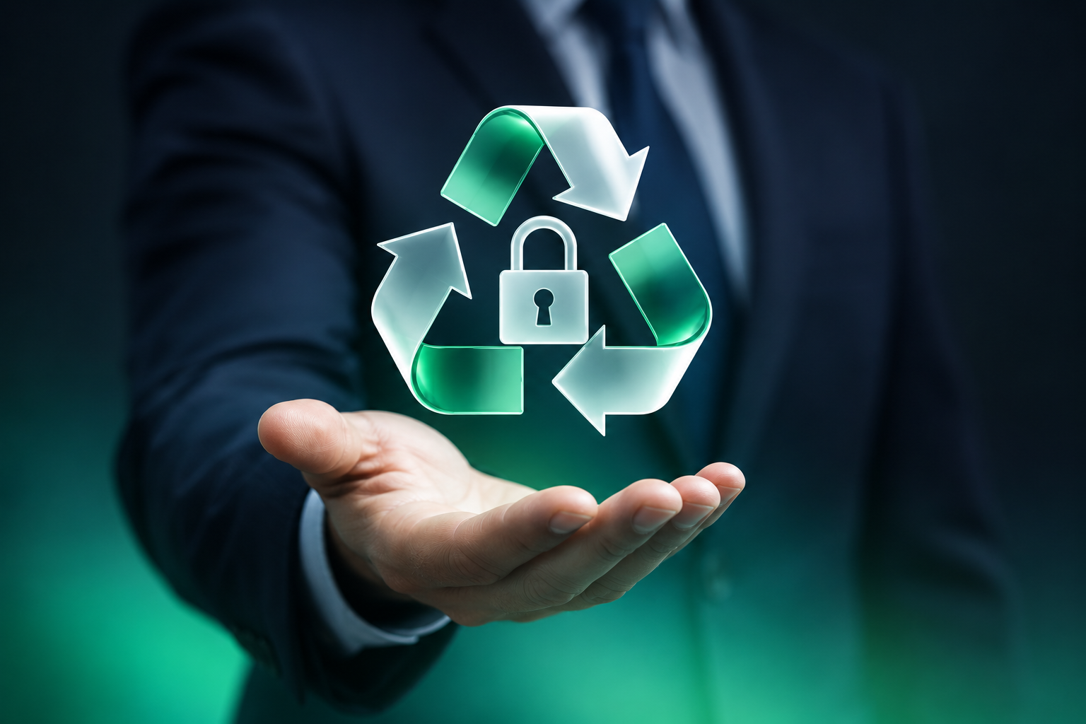 Confidential material recycled with documented chain of custody